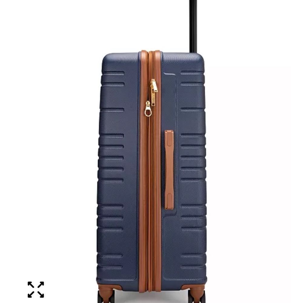 Miami CarryOn Brickell 1 Piece Expandable Retro Spinner Luggage suitcase - Picture 4 of 16